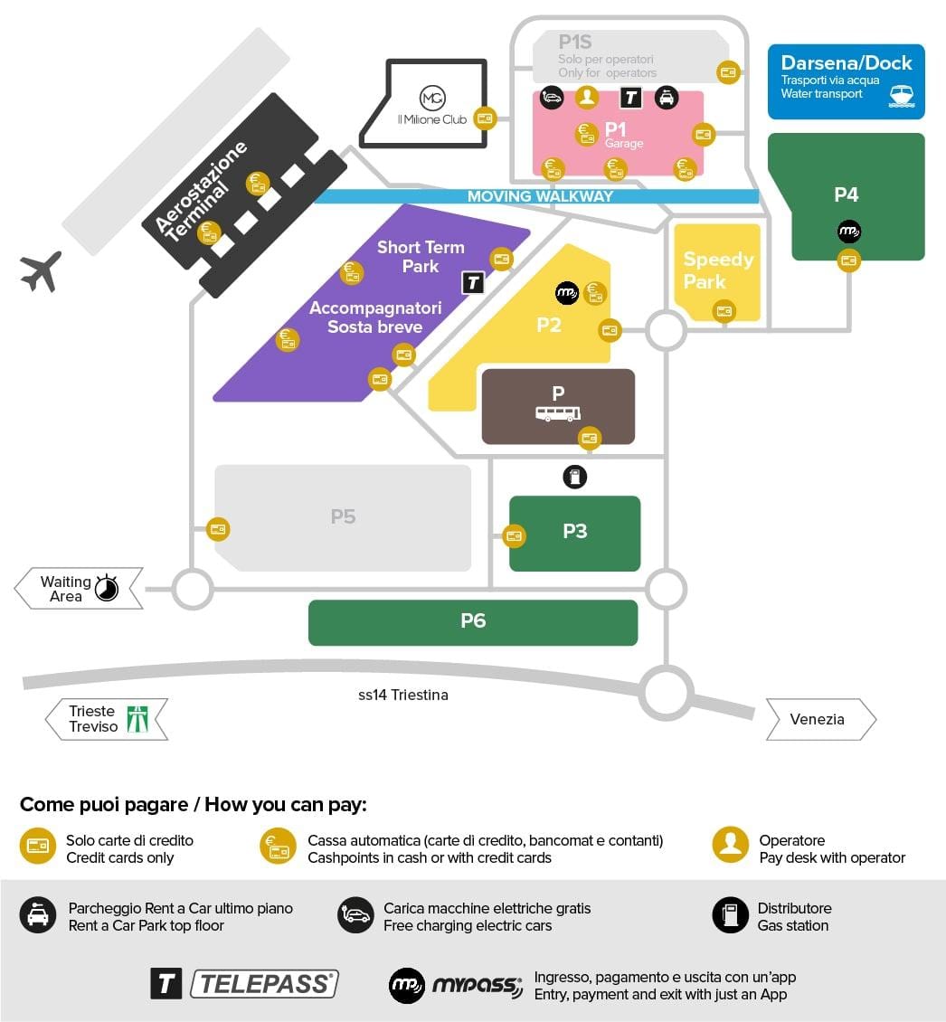 vce luchthaven kaart