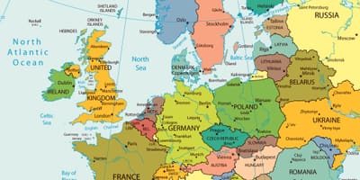 Kaart van Venetië kaart europa